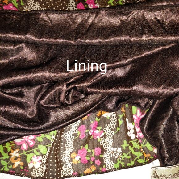 Crazy Angel Peasant Top 2X 3X Cottage Core Floral Sheer Lined BOHO Festival VTG - Picture 12 of 16